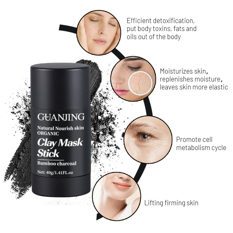 Anti-acne, Oil Control, Exfoliating, Pore Shrinking - Bamboo Charcoal Mask Stick