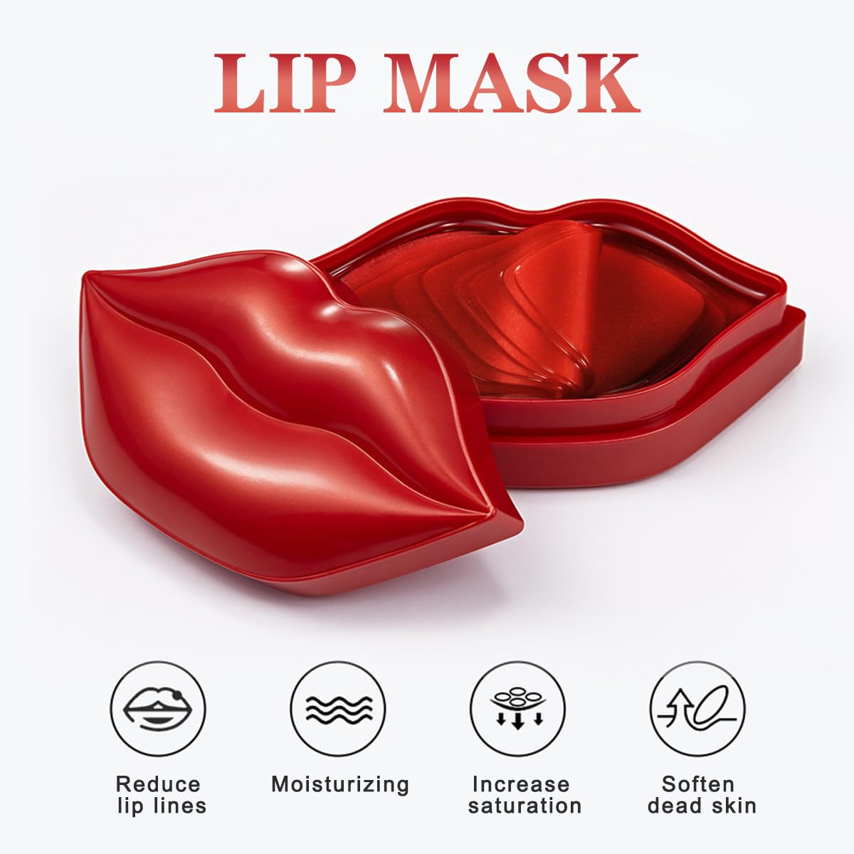 20Pcs Lip Wrinkle Remover - Moisturizing Lip Mask